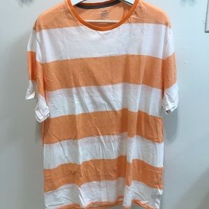 Orange stripe old navy shirt XXL